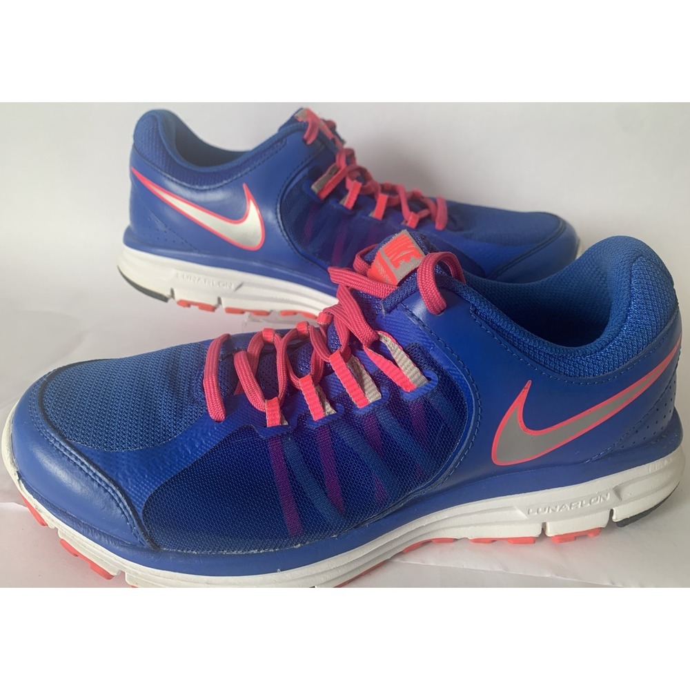 Nike Lunar‎ Forever 3 631426-401  Blue/Pink Running Shoes Women's Size 8